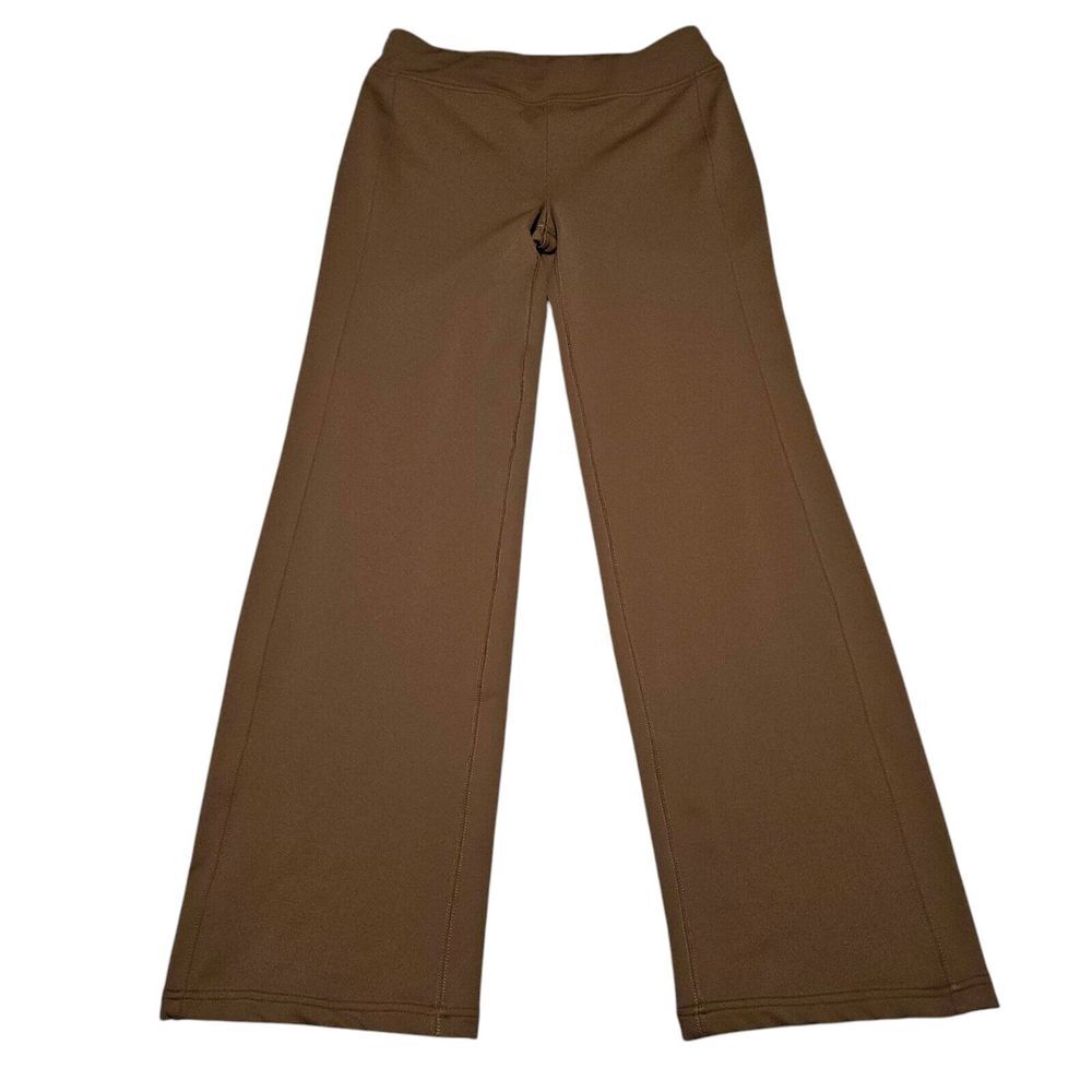 Sahalie Pull-On Brown Pants‎ Sz XS Travel Comfort Soft Nylon Stretch